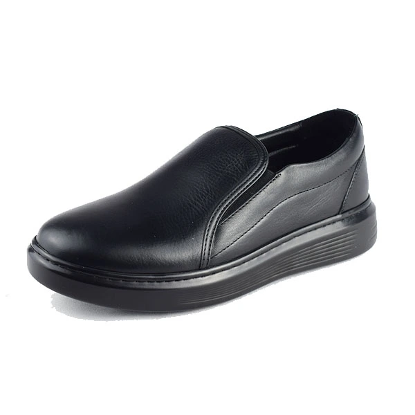 Chaussure pour homme confort 349-1 noir cuir sandale médicale femme confortable Maroc